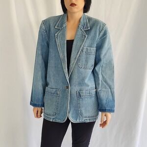 90s Bill‎ Blass Denim Blazer